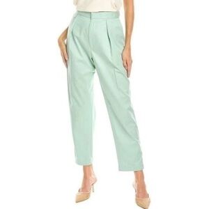 Equipment || The Original Trouser Pleated Tapered Ankle Silt Green Small